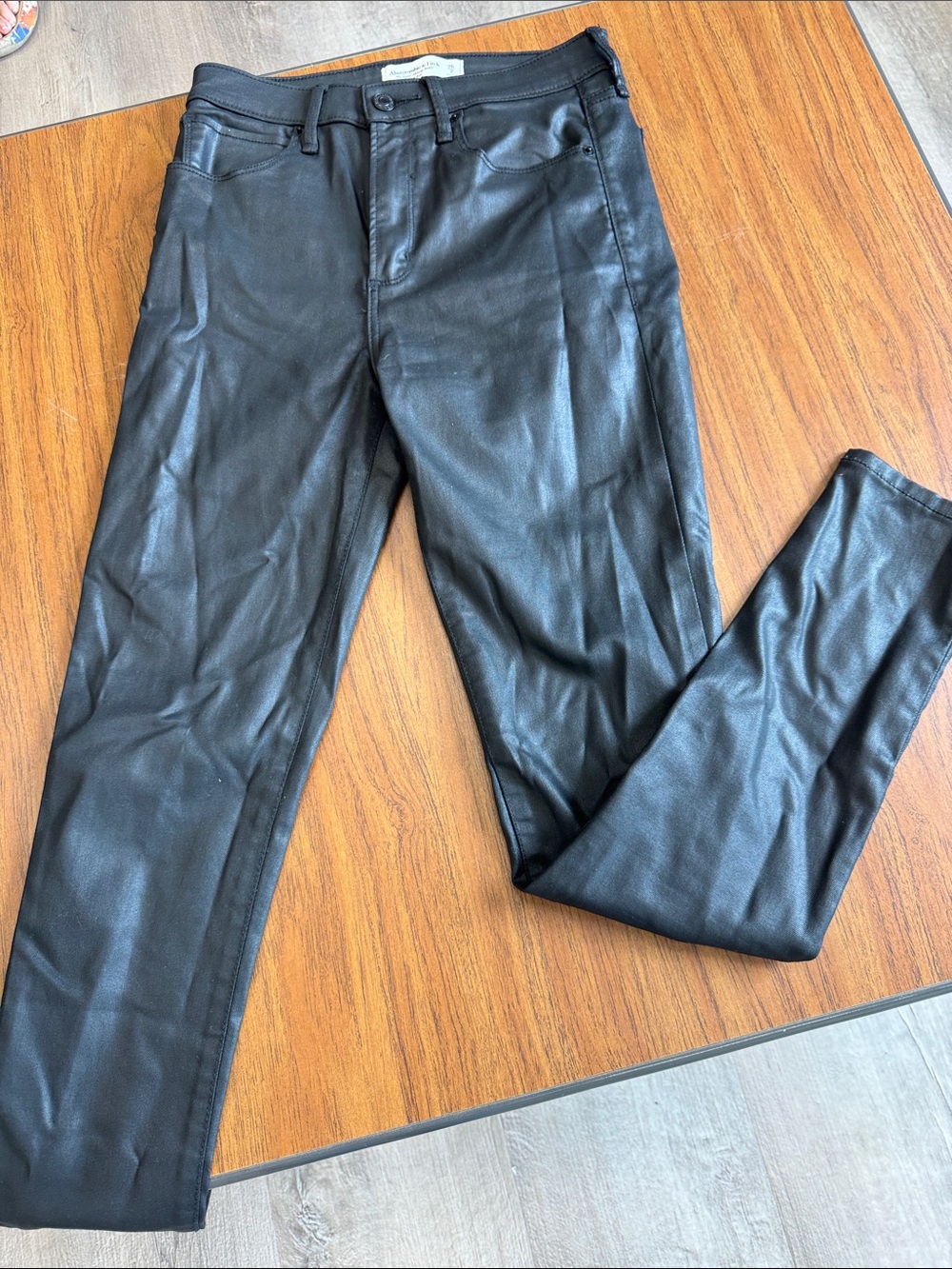 Abercrombie & Fitch Charcoal Super Skinny Ankle Jeans
